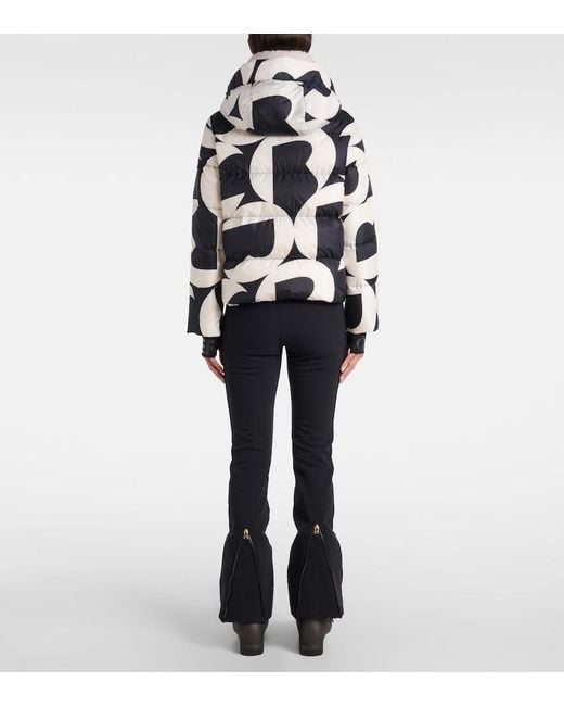 Bogner Black Maja Printed Down Ski Jacket