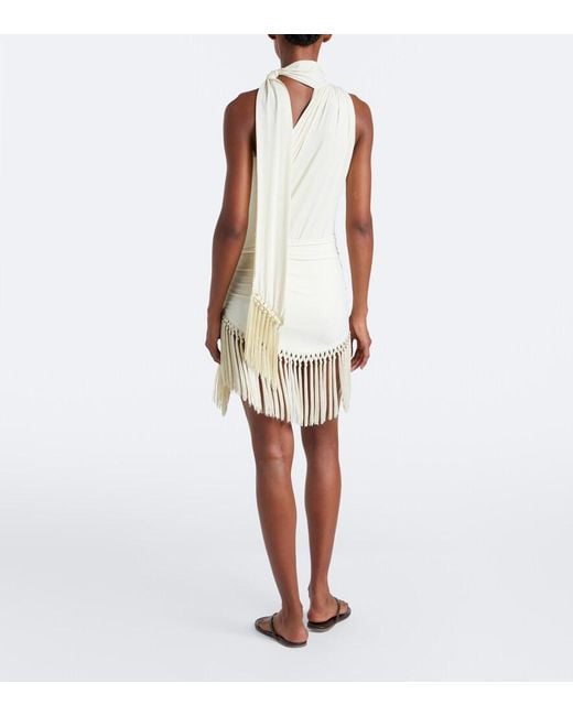 ‎Taller Marmo Natural Siwa Scarf-Detail Swimsuit And Beach Cover-Up Set