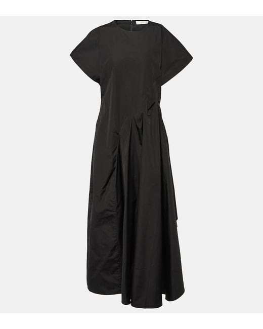 Vestido largo de popelin de algodon Co. de color Black