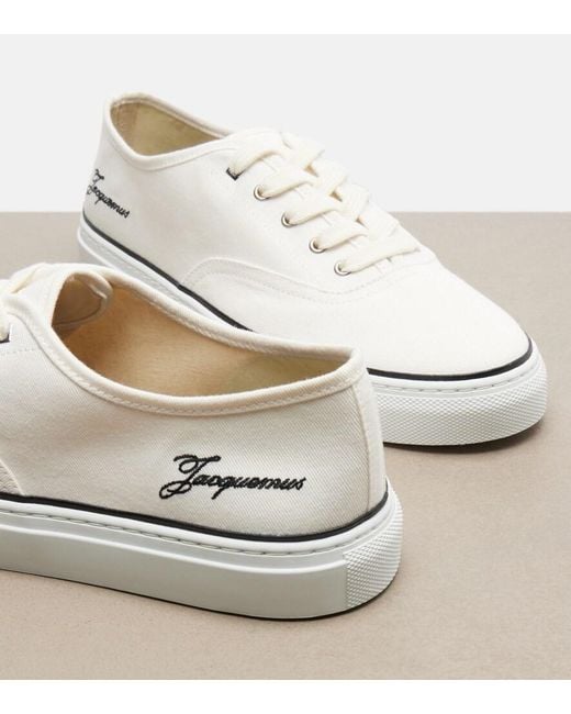 Jacquemus White Fefe Canvas Sneakers