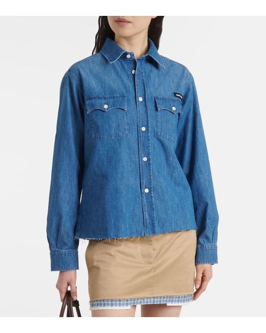 Miu Miu Blue Denim Shirt