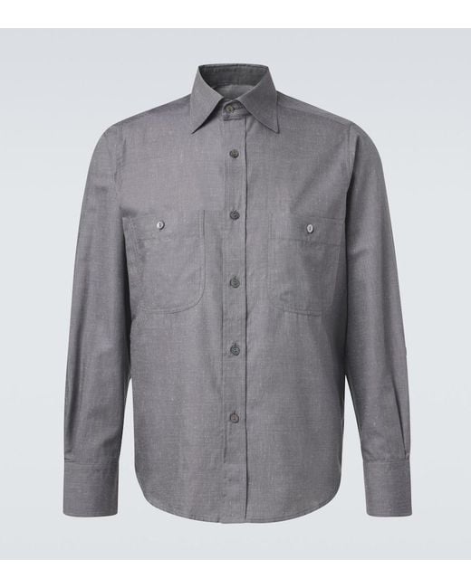 Camicia di STÒFFA in Gray da Uomo