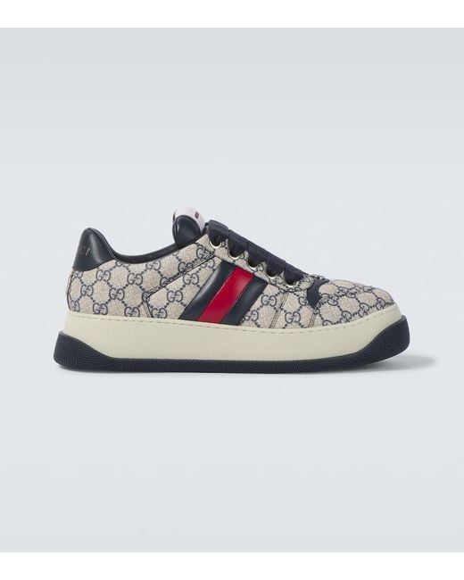 Gucci Sneakers Screener Gg Aus Canvas in Gray für Herren