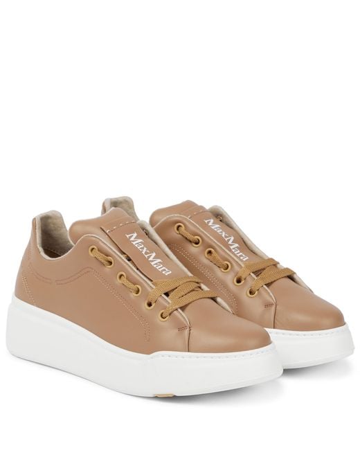 Sneakers Maxiv in pelle di Max Mara in Multicolor