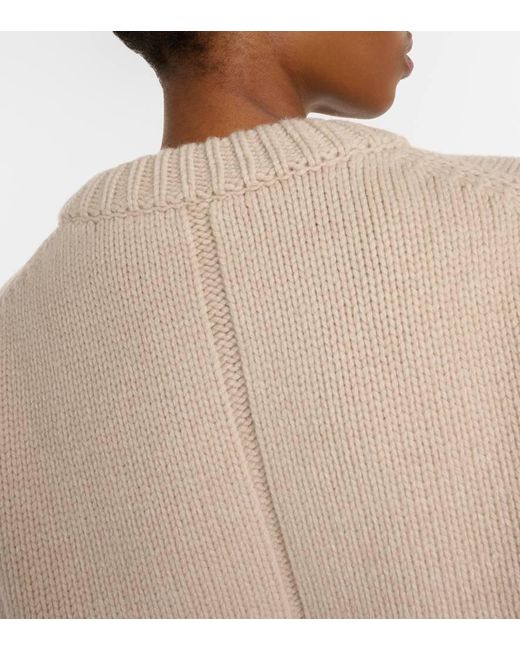 The Row Natural Ophelia Wool And Cashmere Sweater