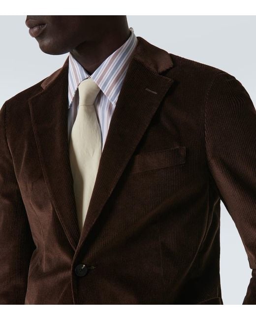 Lardini Brown Corduroy Blazer for men