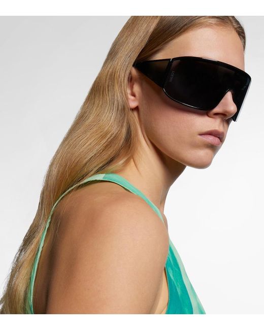 Loewe Blue Speed Logo Shield Sunglasses