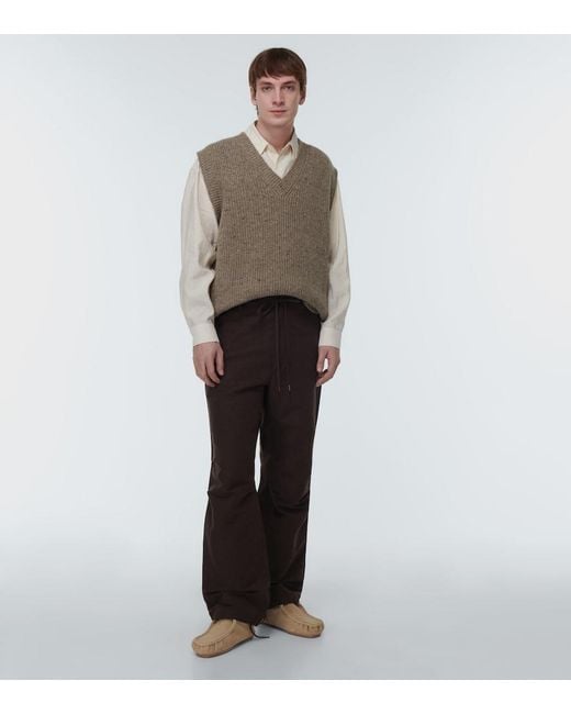 Auralee Natural Suede Mocassins for men