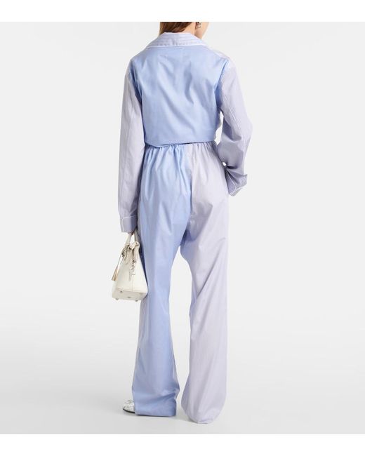 Maison Margiela Blue Straight Pants