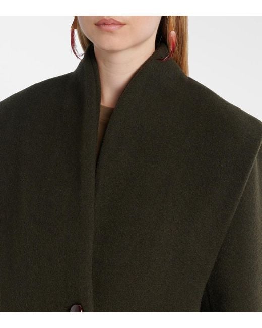 Isabel Marant Black Collegejacke Dyogo Aus Einem Wollgemisch