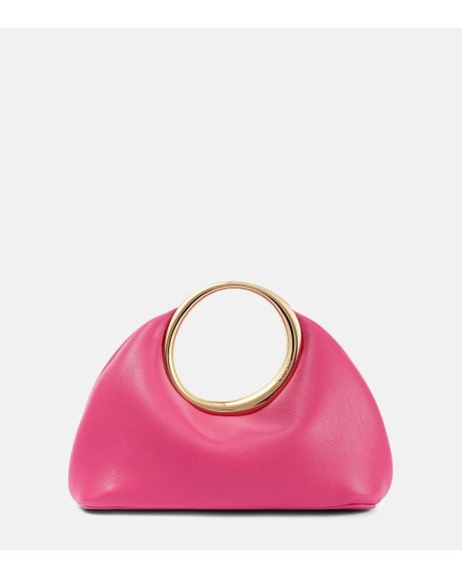 Jacquemus Pink Le Petit Calino Mini Leather Tote Bag