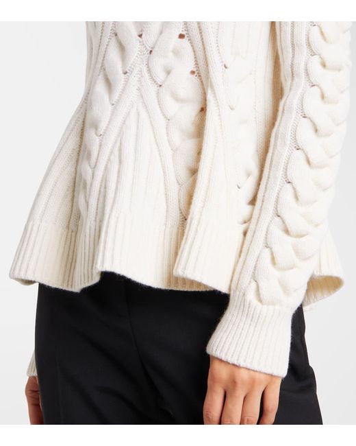 Alexander McQueen Natural Pullover Aus Wolle Und Kaschmir