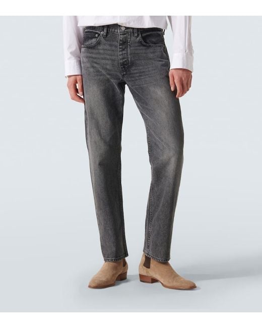 Jeans rectos de tiro medio FRAME de hombre de color Gray
