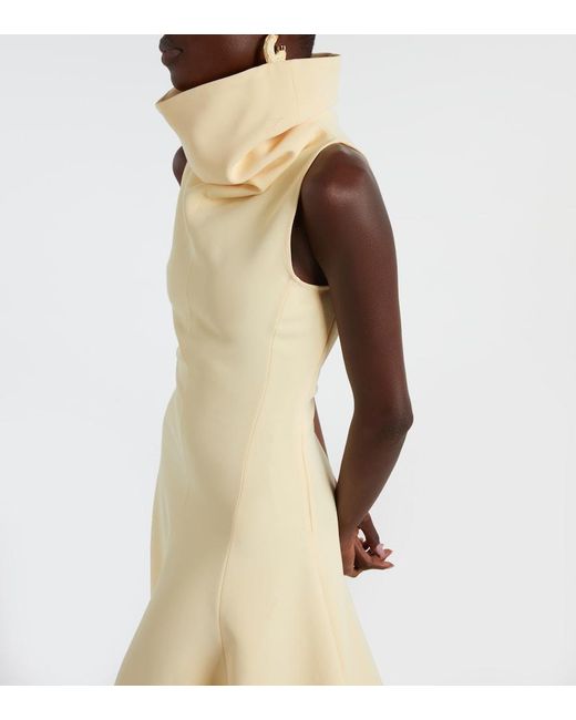 Robe Midi Triangle Jacquemus en coloris Metallic
