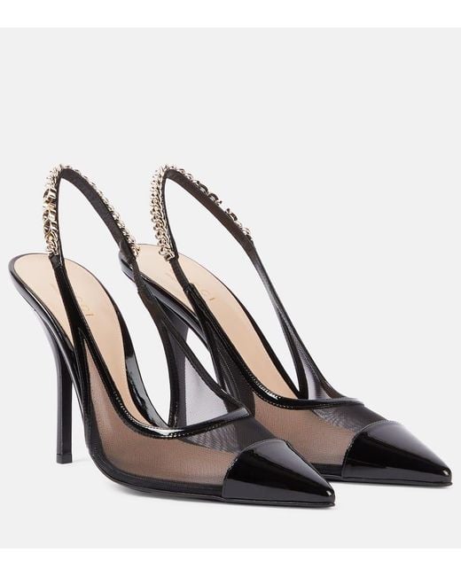 Gucci Black Signoria Slingback Pump, Size 36 It