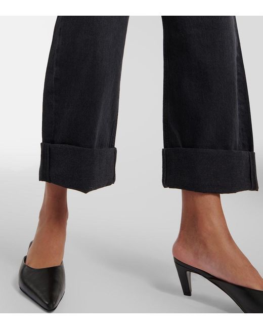 Citizens of Humanity Blue High-Rise Wide-Leg Jeans Ayla