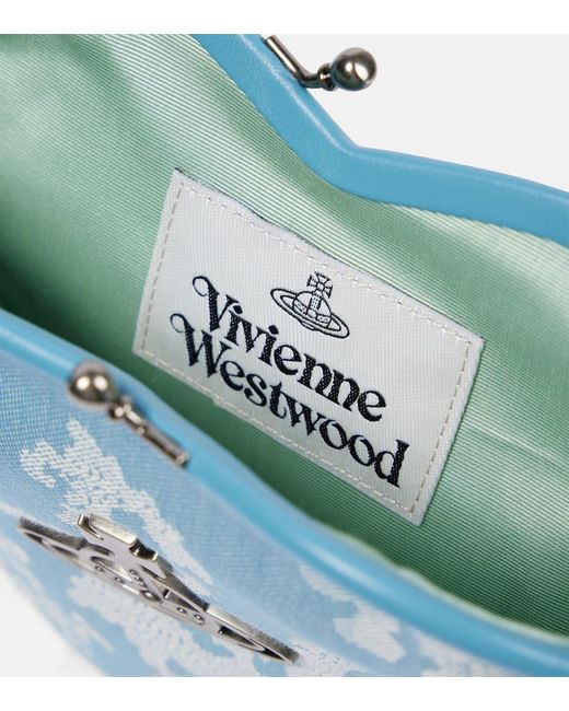 Vivienne Westwood Blue Schultertasche Belle aus Jacquard