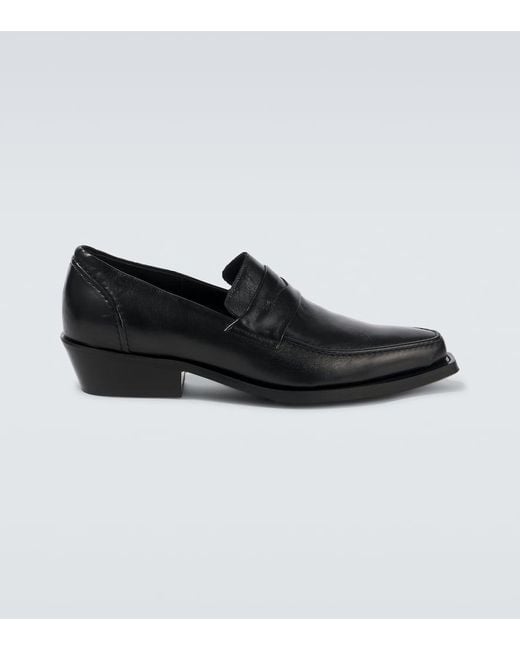 Our Legacy Cypher Leather Penny Loafers in Black for Men | Lyst