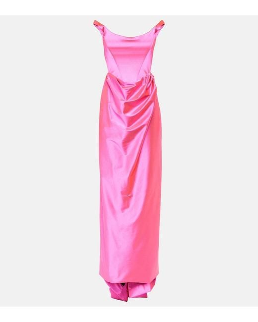 Vivienne Westwood Pink Camille Satin Gown