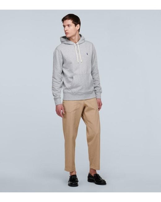 Polo Ralph Lauren Blue Hooded Sweatshirt With Logo for men