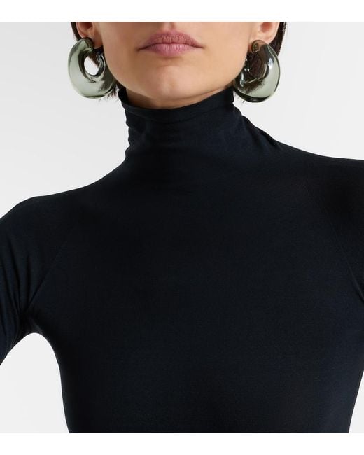 Alaïa Metallic Bubble Hoop Earrings