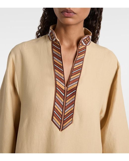 Loro Piana Natural Tilde Cotton Kaftan