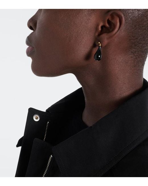 Totême  Black Ohrringe Mit Onyx Und Swarovski-Kristallen