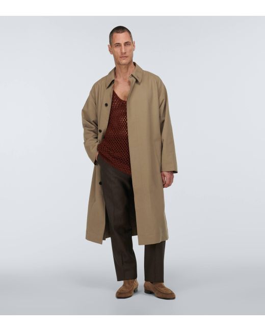 The Row Natural Cotton And Silk Coat for men