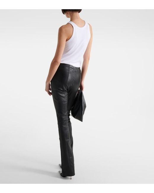 Stouls Gray Vegas Strip Skinny Leather Pants