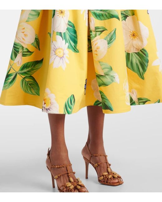 LEO LIN Yellow Bustier-Kleid Lynn Aus Baumwolle