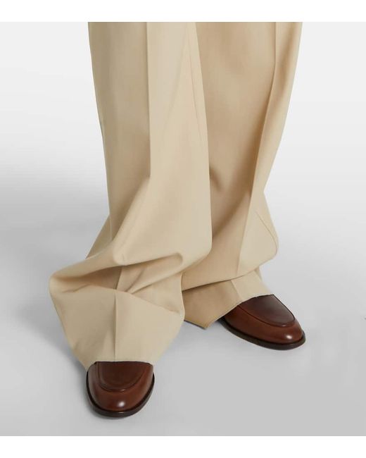 Tod's Natural Weite Hose Rufus Aus Wolle Und Baumwolle