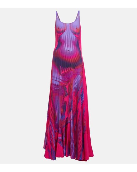 Y. Project Purple Printed Maxi Dress