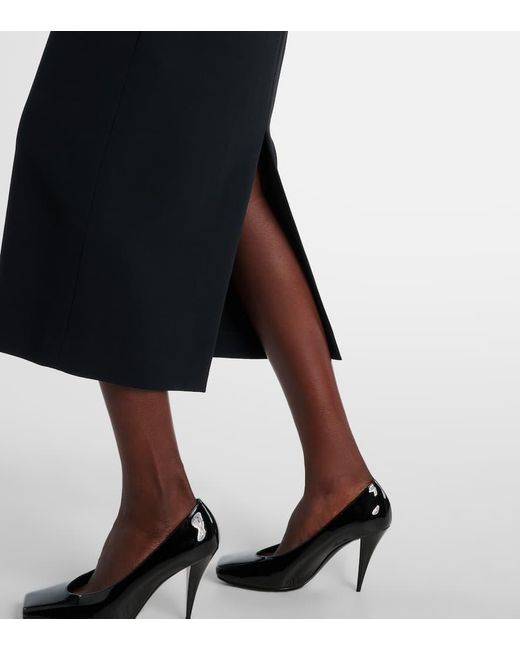 Vestido De Coctel Drapeado Givenchy de color Black