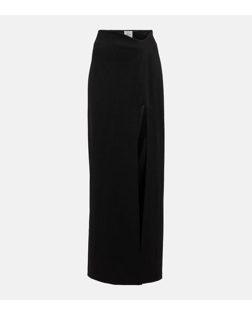 Galvan Black Alicja Jersey Maxi Skirt