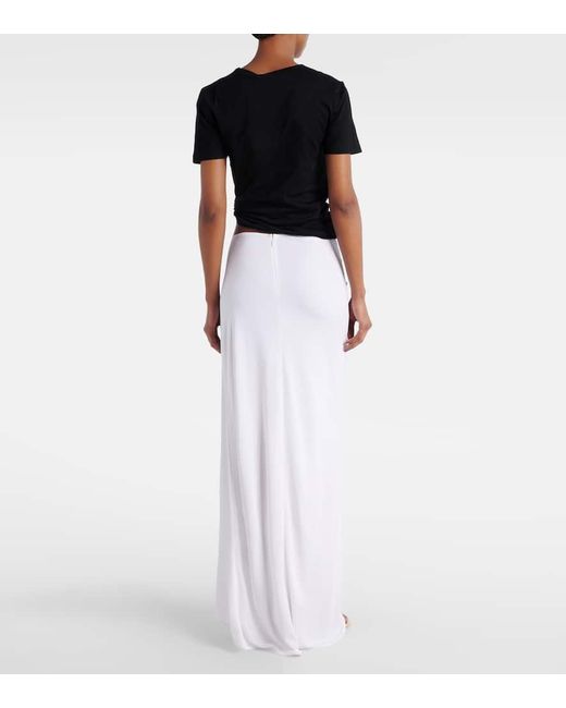 Christopher Esber Black Cropped-Top Orbit Aus Baumwoll-Jersey