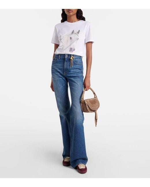 Chloé Brown Marcie Mini Suede Shoulder Bag