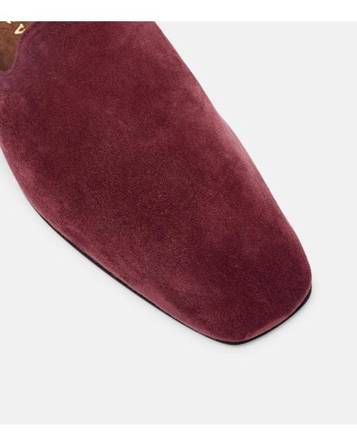 Herbert Levine Red Soft Touch Suede Loafers