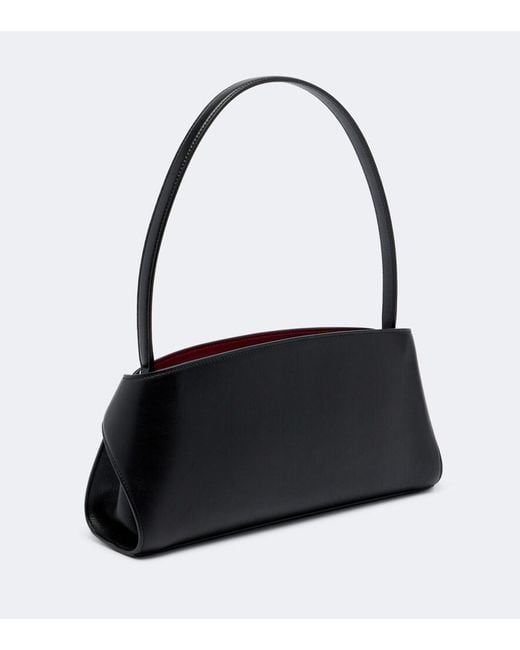 Ferragamo Black Hug East-West Small Leather Shoulder Bag
