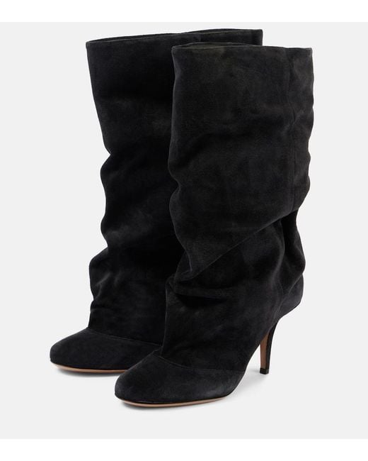 Paris Texas Black Esther 75 Suede Boots