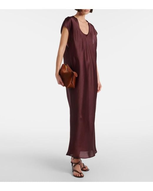 Khaite Brown Lina Medium Calf Hair Crossbody Bag