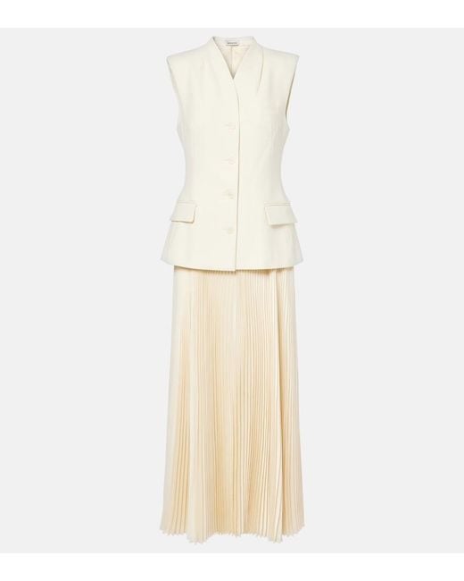 Jonathan Simkhai Natural Georgina' Long Dress With Sleeveless Vest