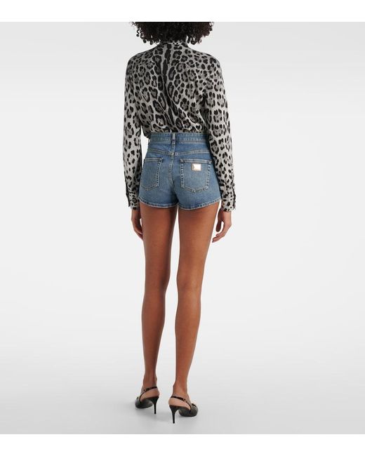 Dolce & Gabbana Blue Denim Shorts