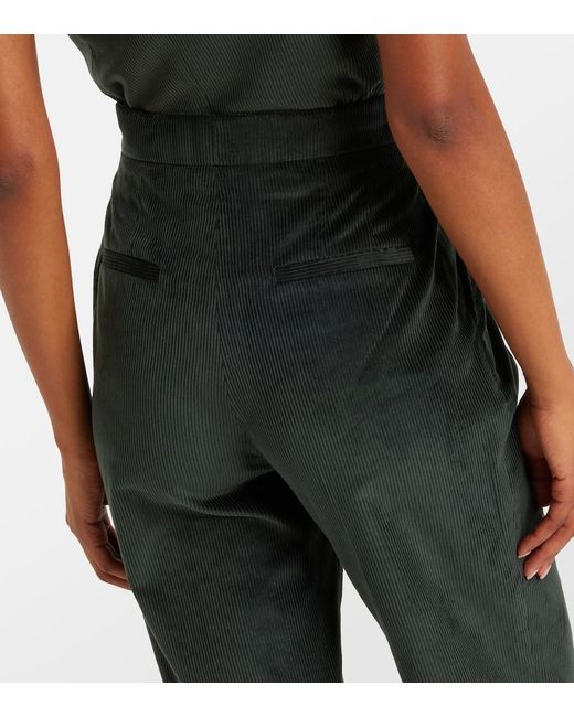 Gabriela Hearst Black Vesta Cotton Corduroy Flared Pants