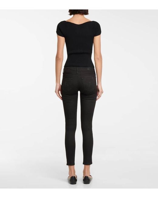 AG Jeans Black The Legging Ankle Skinny Jeans