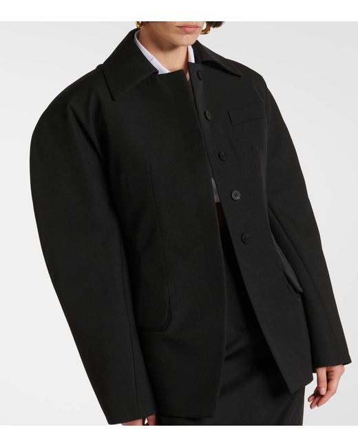 Giacca Castagna in lana vergine di Jacquemus in Black