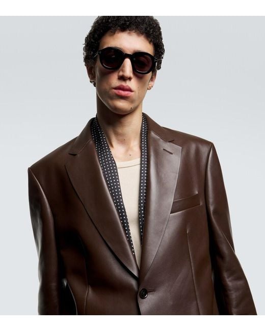 Tom Ford Blue Raffa Round Sunglasses for men