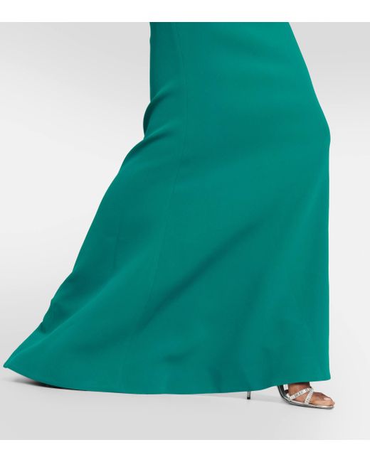 Elie Saab Green Ruffled Gown
