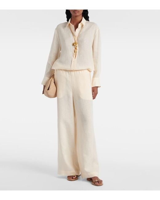 Eres White Mignonette Linen Shirt