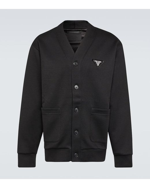 Cardigan di Prada in Black da Uomo