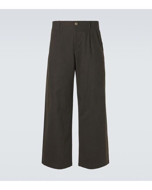 Our Legacy Gray Bridge Cotton Chinos for men